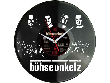 Böhse Onkelz Winyl Zegar Ścienny Płyta Winylowa Nowoczesny Dekoracyjny Na Prezent Urodziny Z0019