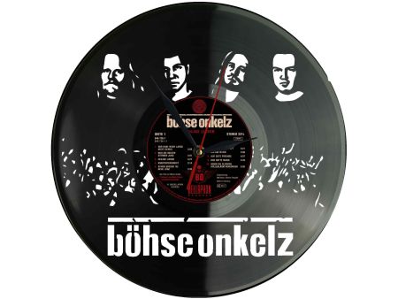 Böhse Onkelz Winyl Zegar Ścienny Płyta Winylowa Nowoczesny Dekoracyjny Na Prezent Urodziny Z0019