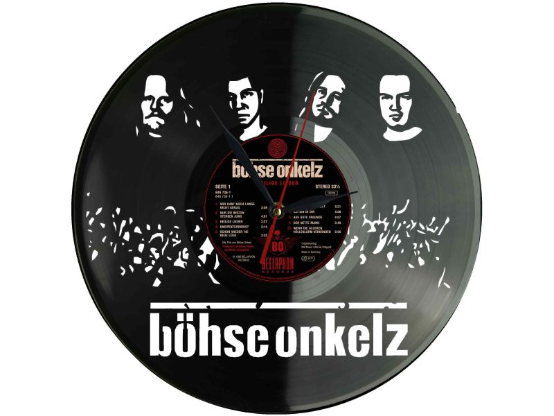Böhse Onkelz Winyl Zegar Ścienny Płyta Winylowa Nowoczesny Dekoracyjny Na Prezent Urodziny Z0019