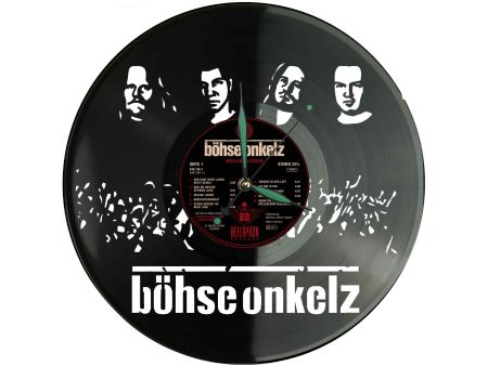 Böhse Onkelz Zegar Ścienny Płyta Winylowa Nowoczesny Dekoracyjny Na Prezent Urodziny