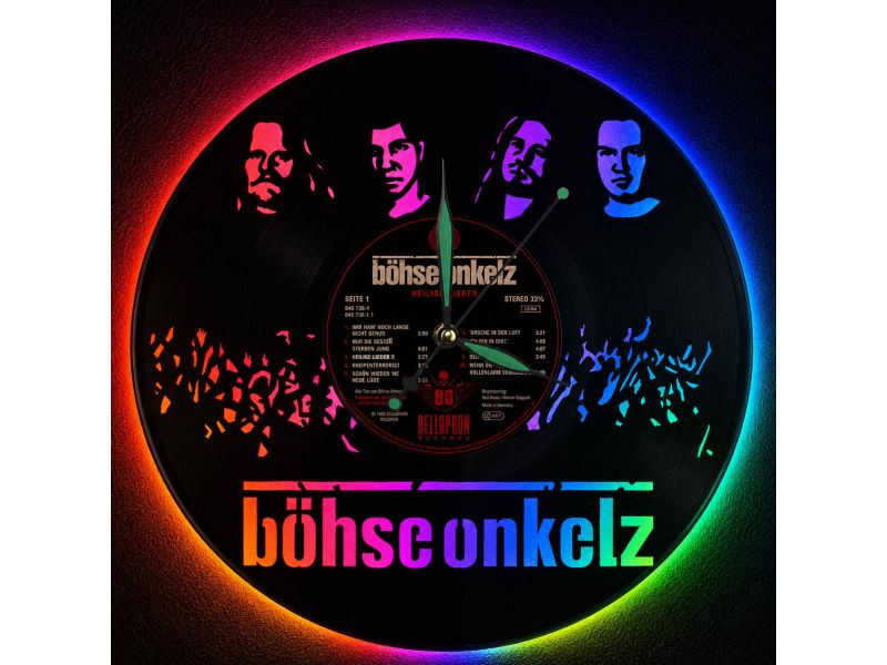 Böhse Onkelz Winyl Zegar Ścienny Płyta Winylowa Nowoczesny Dekoracyjny Na Prezent Urodziny Z0019