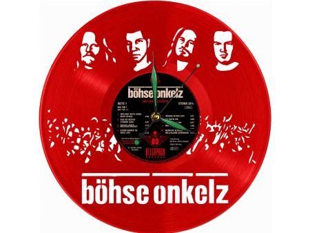 Böhse Onkelz Winyl Zegar Ścienny Płyta Winylowa Nowoczesny Dekoracyjny Na Prezent Urodziny Z0019