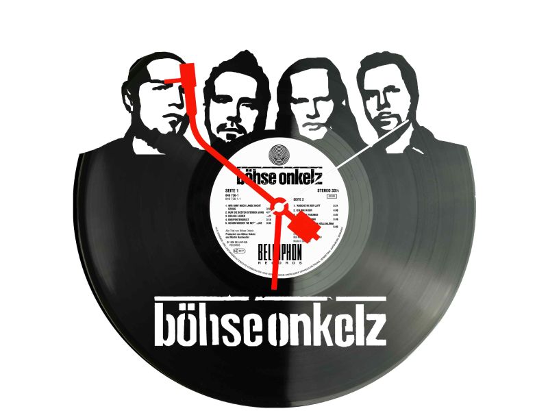 BOHSE ONKELZ WINYL ZEGAR ŚCIENNY PŁYTA WINYLOWA PREZENT UPOMINEK URODZINY DLA NIEJ DLA NIEGO EVEVO EVEVO.PL Z0017