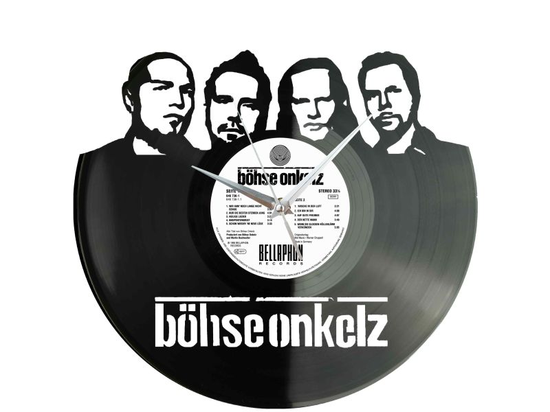 BOHSE ONKELZ WINYL ZEGAR ŚCIENNY PŁYTA WINYLOWA PREZENT UPOMINEK URODZINY DLA NIEJ DLA NIEGO EVEVO EVEVO.PL Z0017