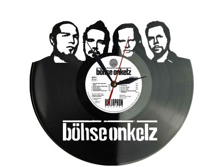 German Rock Band Zegar Ścienny Płyta Winylowa Nowoczesny Dekoracyjny Na Prezent Urodziny