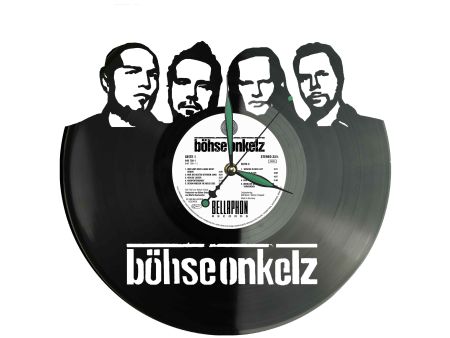 German Rock Band Zegar Ścienny Płyta Winylowa Nowoczesny Dekoracyjny Na Prezent Urodziny