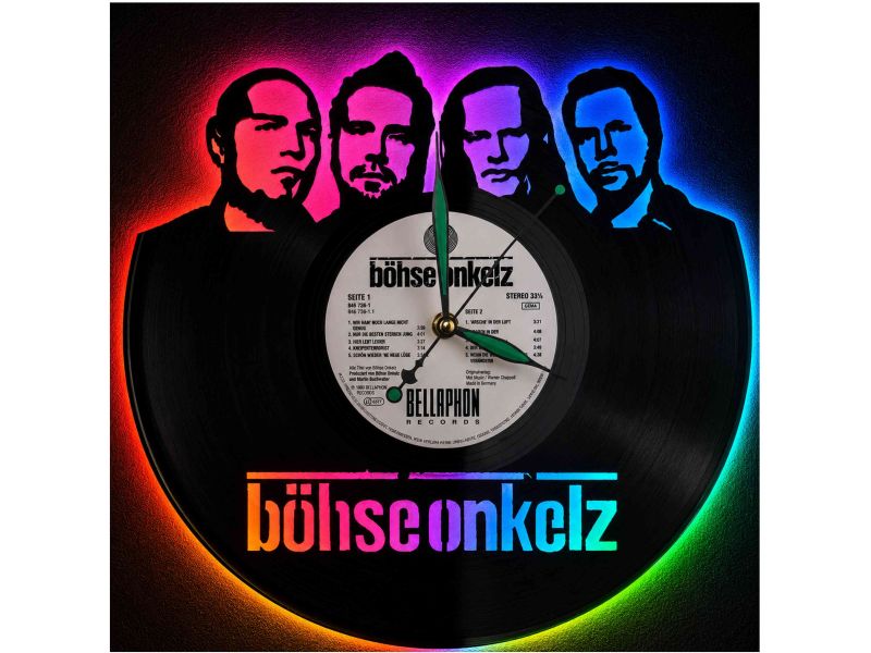 BOHSE ONKELZ WINYL ZEGAR ŚCIENNY PŁYTA WINYLOWA PREZENT UPOMINEK URODZINY DLA NIEJ DLA NIEGO EVEVO EVEVO.PL Z0017