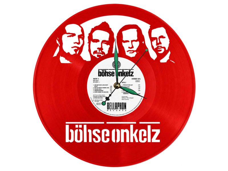 BOHSE ONKELZ WINYL ZEGAR ŚCIENNY PŁYTA WINYLOWA PREZENT UPOMINEK URODZINY DLA NIEJ DLA NIEGO EVEVO EVEVO.PL Z0017