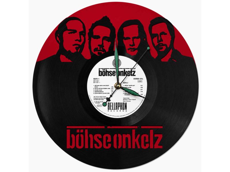 German Rock Band Zegar Ścienny Płyta Winylowa Nowoczesny Dekoracyjny Na Prezent Urodziny