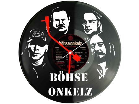 Böhse Onkelz Winyl Zegar Ścienny Płyta Winylowa Nowoczesny Dekoracyjny Na Prezent Urodziny Z0018