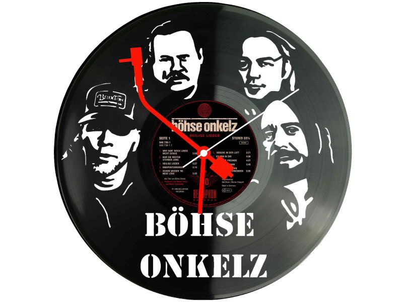 Böhse Onkelz Winyl Zegar Ścienny Płyta Winylowa Nowoczesny Dekoracyjny Na Prezent Urodziny Z0018