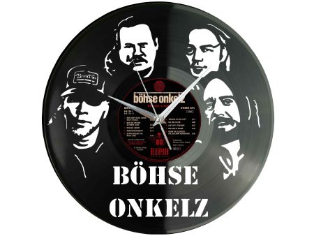 Böhse Onkelz Winyl Zegar Ścienny Płyta Winylowa Nowoczesny Dekoracyjny Na Prezent Urodziny Z0018