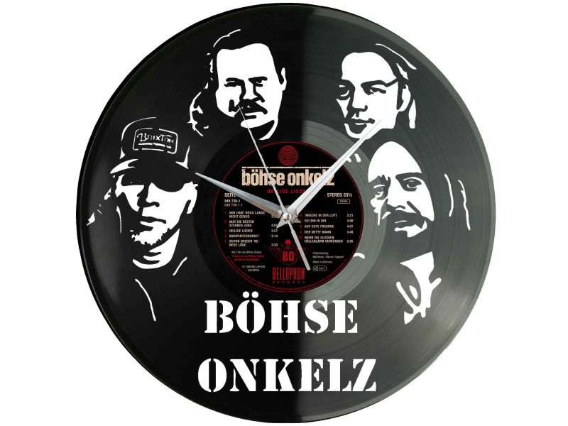copy of Böhse Onkelz Zegar Ścienny Płyta Winylowa Nowoczesny Dekoracyjny Na Prezent Urodziny