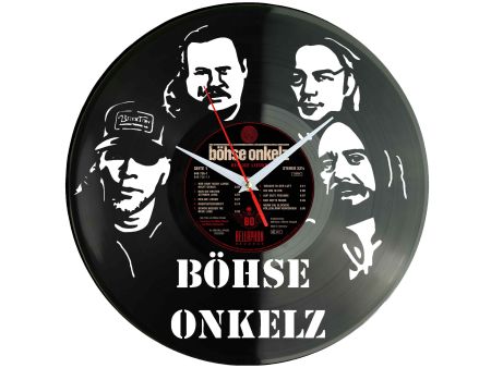 Böhse Onkelz Winyl Zegar Ścienny Płyta Winylowa Nowoczesny Dekoracyjny Na Prezent Urodziny Z0018
