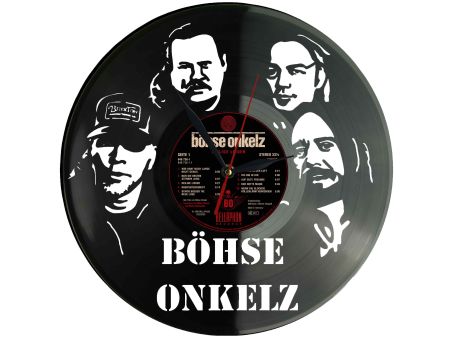 Böhse Onkelz Winyl Zegar Ścienny Płyta Winylowa Nowoczesny Dekoracyjny Na Prezent Urodziny Z0018