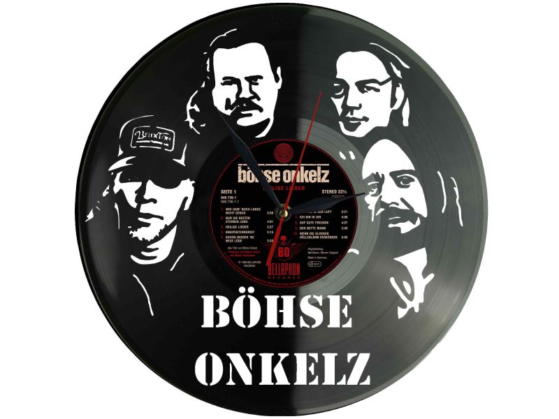 Böhse Onkelz Winyl Zegar Ścienny Płyta Winylowa Nowoczesny Dekoracyjny Na Prezent Urodziny Z0018