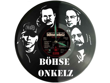 Böhse Onkelz Winyl Zegar Ścienny Płyta Winylowa Nowoczesny Dekoracyjny Na Prezent Urodziny Z0018