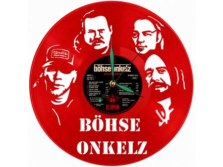 copy of Böhse Onkelz Zegar Ścienny Płyta Winylowa Nowoczesny Dekoracyjny Na Prezent Urodziny
