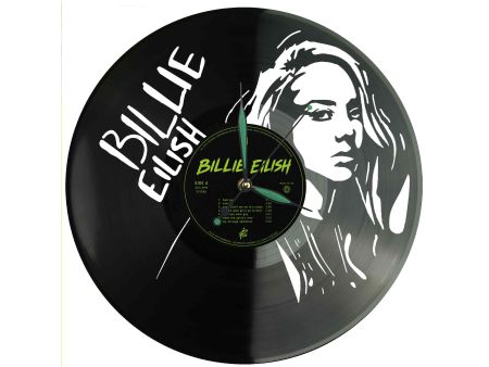 Billie Eilish  Winyl Zegar Ścienny Płyta Winylowa Unikalna Dekoracja Dla Fanów Muzyki Prezent Upominek Gift EVEVO Z0022
