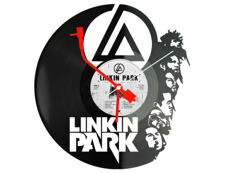 LINKIN PARK WINYL ZEGAR ŚCIENNY DEKORACYJNY NOWOCZESNY PŁYTA WINYLOWA WINYL NA PREZENT EVEVO EVEVO.PL Z0024