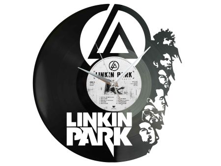 LINKIN PARK WINYL ZEGAR ŚCIENNY DEKORACYJNY NOWOCZESNY PŁYTA WINYLOWA WINYL NA PREZENT EVEVO EVEVO.PL Z0024