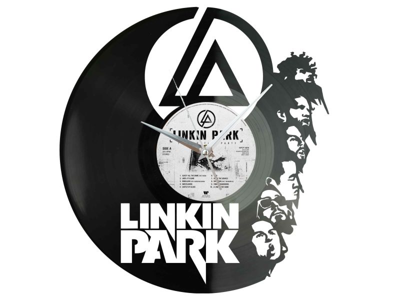 LINKIN PARK WINYL ZEGAR ŚCIENNY DEKORACYJNY NOWOCZESNY PŁYTA WINYLOWA WINYL NA PREZENT EVEVO EVEVO.PL Z0024