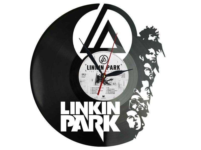 LINKIN PARK WINYL ZEGAR ŚCIENNY DEKORACYJNY NOWOCZESNY PŁYTA WINYLOWA WINYL NA PREZENT EVEVO EVEVO.PL Z0024