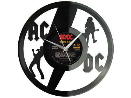 AC/DC ACDC Winyl Zegar Ścienny Płyta Winylowa Unikalna Dekoracja Dla Fanów Muzyki Prezent Upominek Gift EVEVO Z0026