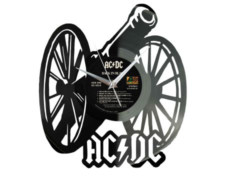 AC/DC ACDC Winyl Zegar Ścienny Płyta Winylowa Unikalna Dekoracja Dla Fanów Muzyki Prezent Upominek Gift EVEVO Z0027