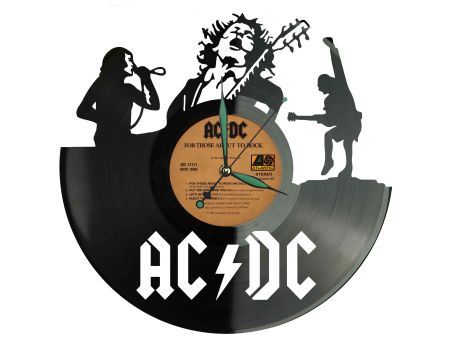 AC/DC ACDC Winyl Zegar Ścienny Płyta Winylowa Unikalna Dekoracja Dla Fanów Muzyki Prezent Upominek Gift EVEVO Z0028