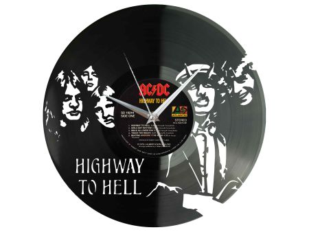 AC/DC ACDC Winyl Zegar Ścienny Płyta Winylowa Unikalna Dekoracja Dla Fanów Muzyki Prezent Upominek Gift EVEVO Z0029