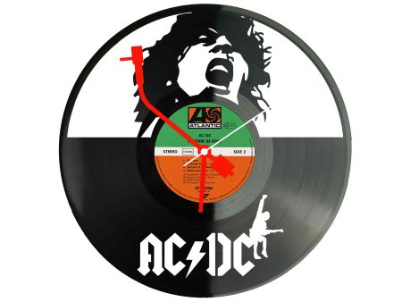 AC/DC AC-DC Winyl Zegar Ścienny Płyta Winylowa Unikalna Dekoracja Dla Fanów Muzyki Prezent Upominek Gift EVEVO Z0030