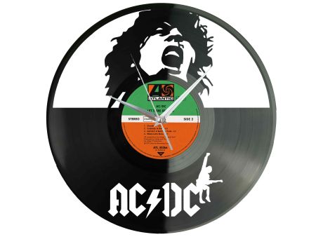 AC/DC AC-DC Winyl Zegar Ścienny Płyta Winylowa Unikalna Dekoracja Dla Fanów Muzyki Prezent Upominek Gift EVEVO Z0030