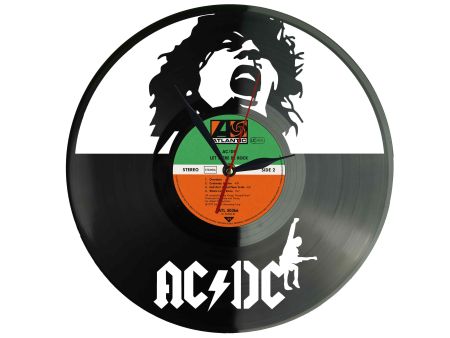 AC/DC AC-DC Winyl Zegar Ścienny Płyta Winylowa Unikalna Dekoracja Dla Fanów Muzyki Prezent Upominek Gift EVEVO Z0030