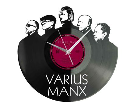 Varius Manx Winyl Zegar Ścienny Płyta Winylowa Unikalna Dekoracja Dla Fanów Muzyki Prezent Upominek Gift EVEVO Z0031