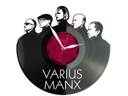 Varius Manx Winyl Zegar Ścienny Płyta Winylowa Unikalna Dekoracja Dla Fanów Muzyki Prezent Upominek Gift EVEVO Z0031