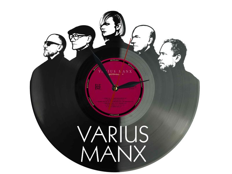 Varius Manx Winyl Zegar Ścienny Płyta Winylowa Unikalna Dekoracja Dla Fanów Muzyki Prezent Upominek Gift EVEVO Z0031