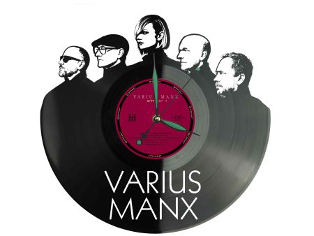 Varius Manx Winyl Zegar Ścienny Płyta Winylowa Unikalna Dekoracja Dla Fanów Muzyki Prezent Upominek Gift EVEVO Z0031