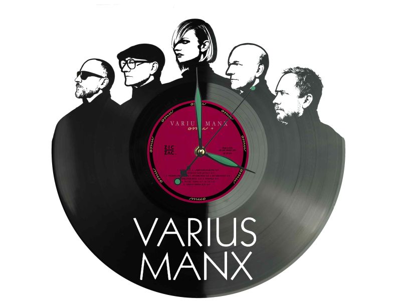Varius Manx Winyl Zegar Ścienny Płyta Winylowa Unikalna Dekoracja Dla Fanów Muzyki Prezent Upominek Gift EVEVO Z0031