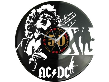 AC/DC AC-DC Winyl Zegar Ścienny Płyta Winylowa Unikalna Dekoracja Dla Fanów Muzyki Prezent Upominek Gift EVEVO Z0032