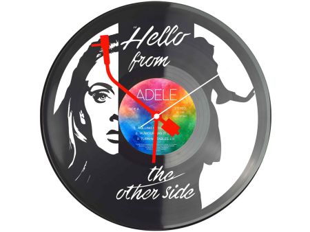 Adele Winyl Zegar Ścienny Płyta Winylowa Unikalna Dekoracja Dla Fanów Muzyki Prezent Upominek Gift EVEVO Z0037