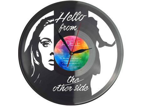 Adele Winyl Zegar Ścienny Płyta Winylowa Unikalna Dekoracja Dla Fanów Muzyki Prezent Upominek Gift EVEVO Z0037