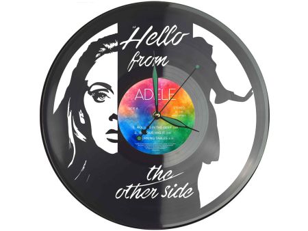 Adele Winyl Zegar Ścienny Płyta Winylowa Unikalna Dekoracja Dla Fanów Muzyki Prezent Upominek Gift EVEVO Z0037