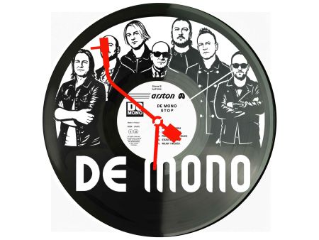 De Mono Winyl Zegar Ścienny Płyta Winylowa Unikalna Dekoracja Dla Fanów Muzyki Prezent Upominek Gift EVEVO Z0040