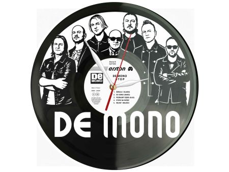 De Mono Winyl Zegar Ścienny Płyta Winylowa Unikalna Dekoracja Dla Fanów Muzyki Prezent Upominek Gift EVEVO Z0040