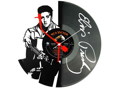 Elvis Presley  Winyl Zegar Ścienny Płyta Winylowa Unikalna Dekoracja Dla Fanów Muzyki Prezent Upominek Gift EVEVO Z0041