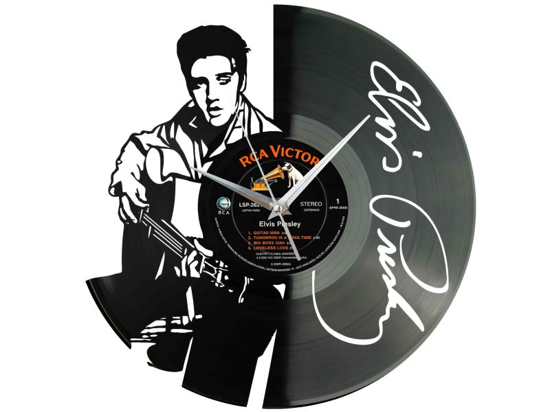 Elvis Presley  Winyl Zegar Ścienny Płyta Winylowa Unikalna Dekoracja Dla Fanów Muzyki Prezent Upominek Gift EVEVO Z0041