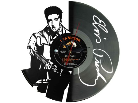 Elvis Presley  Winyl Zegar Ścienny Płyta Winylowa Unikalna Dekoracja Dla Fanów Muzyki Prezent Upominek Gift EVEVO Z0041