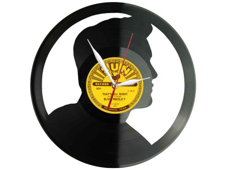 Elvis Presley Winyl Zegar Ścienny Płyta Winylowa Unikalna Dekoracja Dla Fanów Muzyki Prezent Upominek Gift EVEVO Z0042