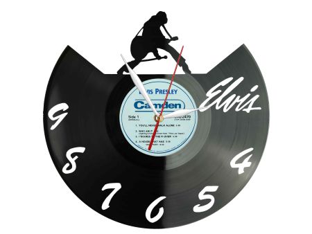 Elvis Presley Winyl Zegar Ścienny Płyta Winylowa Unikalna Dekoracja Dla Fanów Muzyki Prezent Upominek Gift EVEVO Z0043